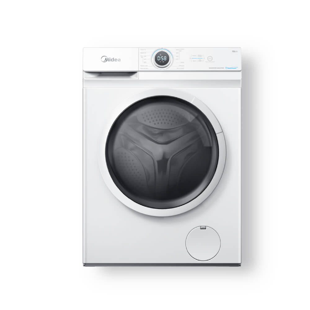 เครื่องซักผ้าฝาหน้า MIDEA รุ่น MF100W85B (WHITE) ความจุ 8.5 KG (ขาว)_0